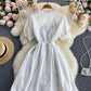 Sweet A line embroidered dress  584