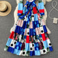 Stylish A line long sleeve dress fashion dress  464