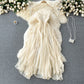 Robe courte en tulle à coupe trapèze mignonne et tendance 494
