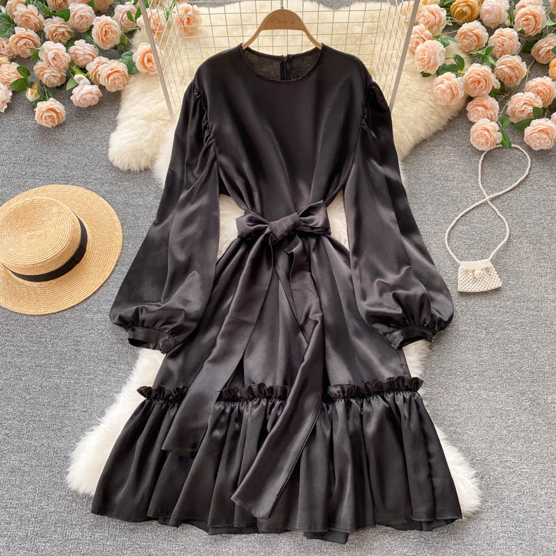 Cute long sleeve dress fashion dress  466