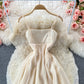 Süßes kurzes Kleid in A-Linie Modekleid 417