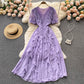 Cute v neck chiffon short dress fashion dress  471