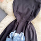 Black round neck A line dress fashion dress  571
