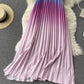 Cute gradient off-the-shoulder dress  681