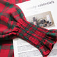 Loose long sleeve plaid shirt  359