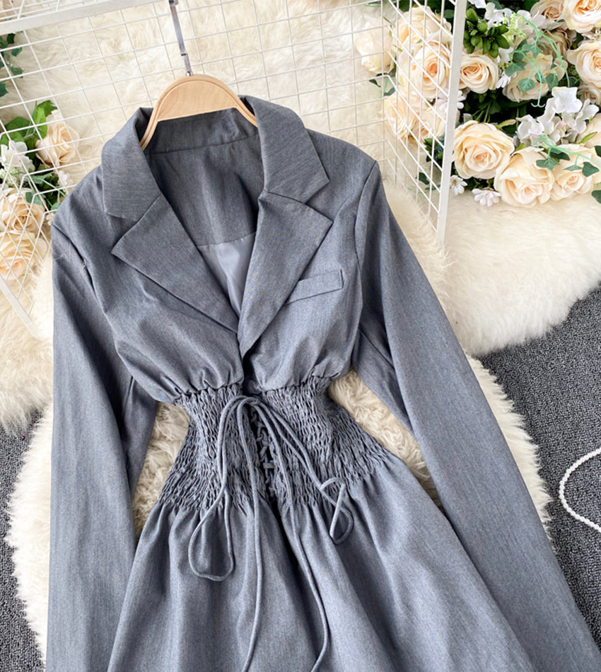 Stylish lace-up long sleeve top  356