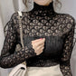 Stylish lace see through top  366