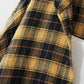 Loose long sleeve plaid shirt  359