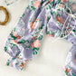 Stylish long-sleeved floral top  314