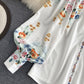 Stilvolles Blumenkleid Langarmkleid 336