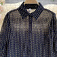 Stylish long sleeve black tops  341