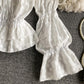 Cute lace tops white long sleeve tops  325