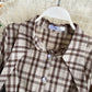 Unique plaid shirt + vest two-piece suit  384