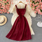 Lovely A line corduroy dress fashion dress  392