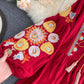Stylish embroidered puff sleeve top  383