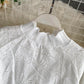 Cute white hollow top  375