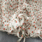 Cute floral drawstring crop top  293