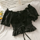 Cute short sleeve crop top  302