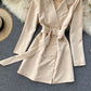 Simple double-breasted long-sleeved jacket  276