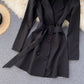Simple double-breasted long-sleeved jacket  276