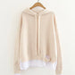 Hoodie simple loose long sleeve top  230
