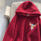Süßer Hoodie aus Lammwolle 217