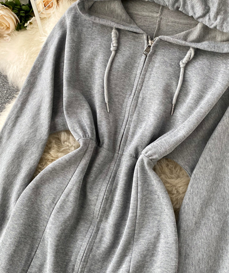 Cute hoodie casual dress  240