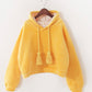 Sweet oversized cropped hoodie  237