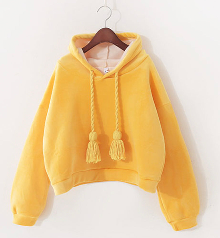 Sweet oversized cropped hoodie  237