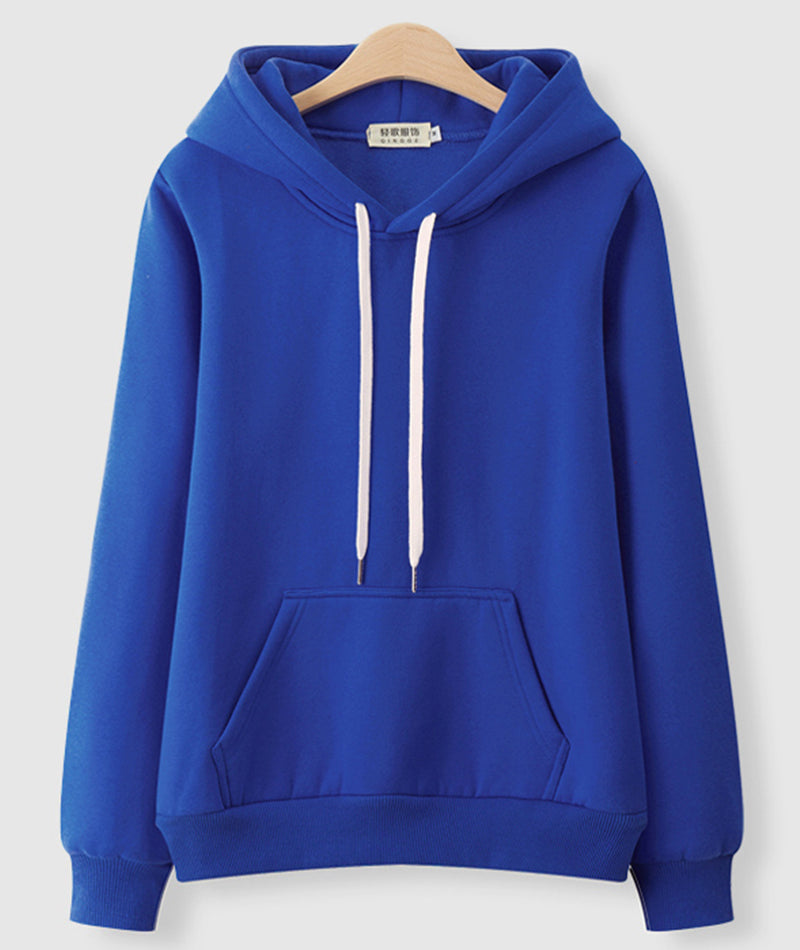 Hoodie simple loose plus fleece top  231