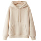 Hoodie einfach locker plus Fleece Top 232