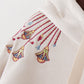 Cute embroidered flower hoodie  236