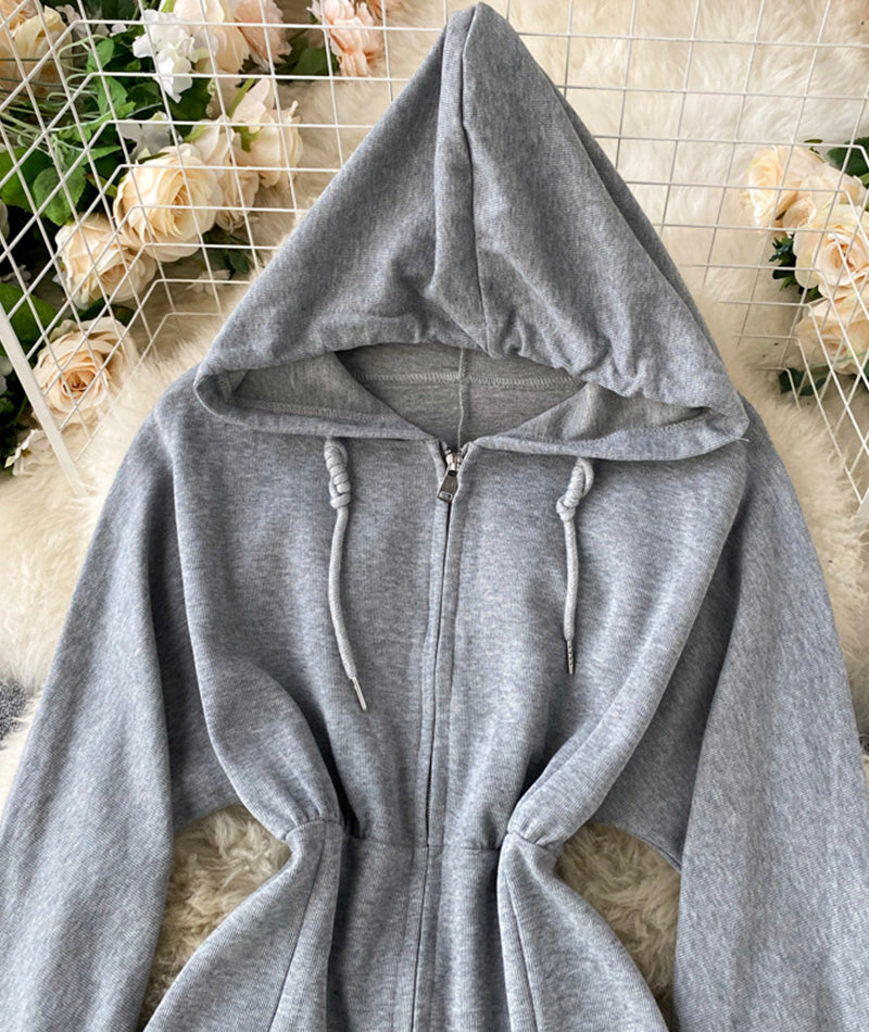Cute hoodie casual dress  240