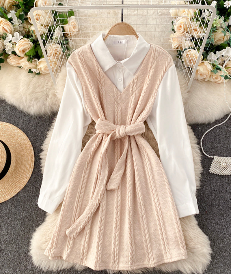 Lovely knitted patchwork dress  184