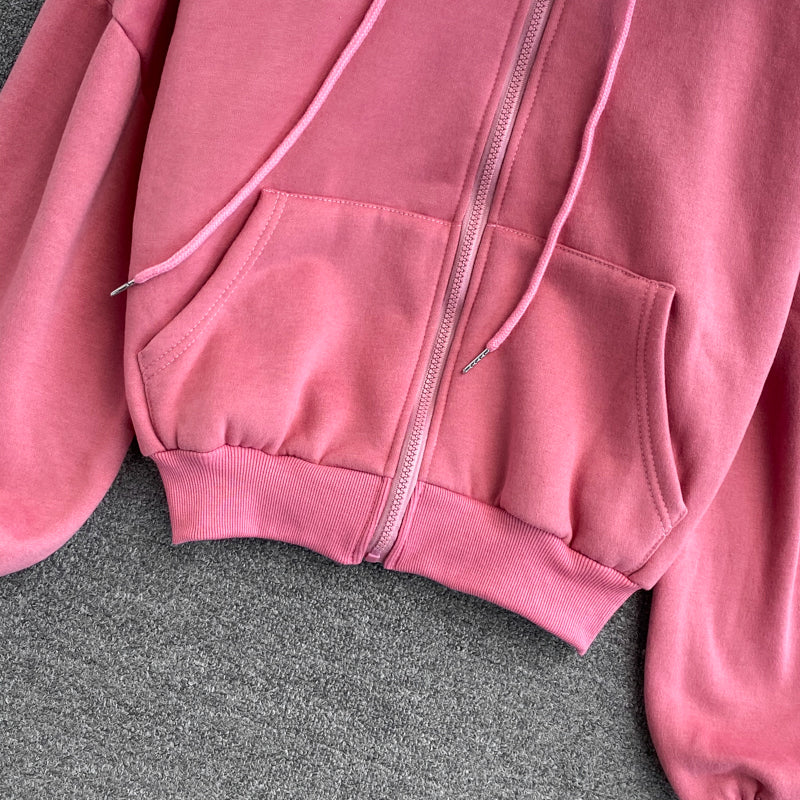 Simple long sleeve hoodie  256