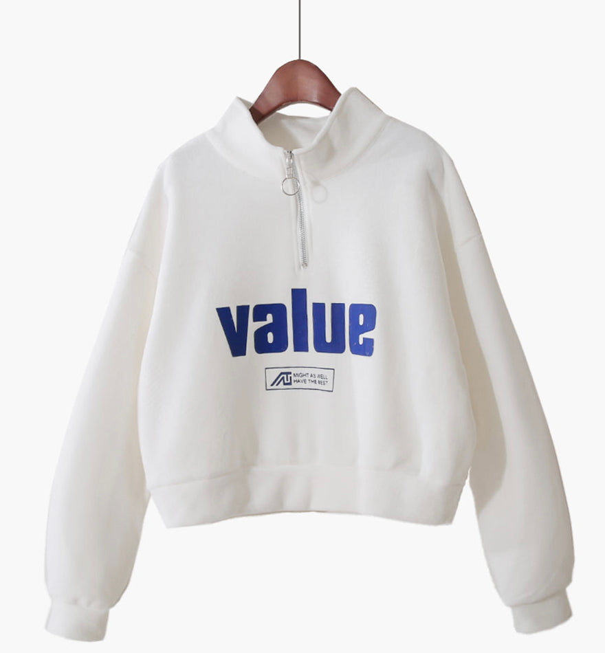Loose letter tops long sleeve T- shirt  234