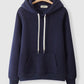Hoodie simple loose plus fleece top  231