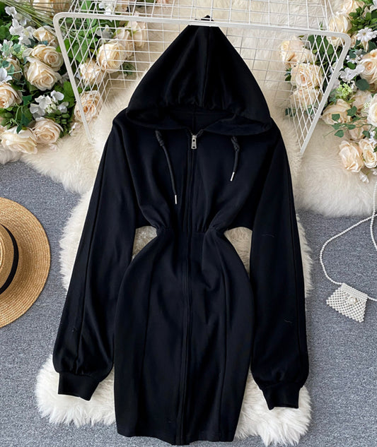 Robe décontractée à capuche mignonne 240