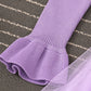 Schönes A-Linien-Patchwork-Kleid aus gestricktem Tüll 204