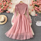 Cute long-sleeved knitted long-sleeved dress  167