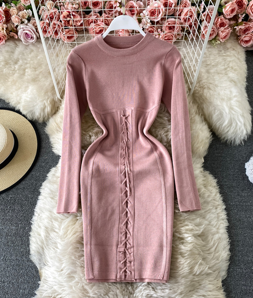 Sweater dress long sleeve sweater dress  171