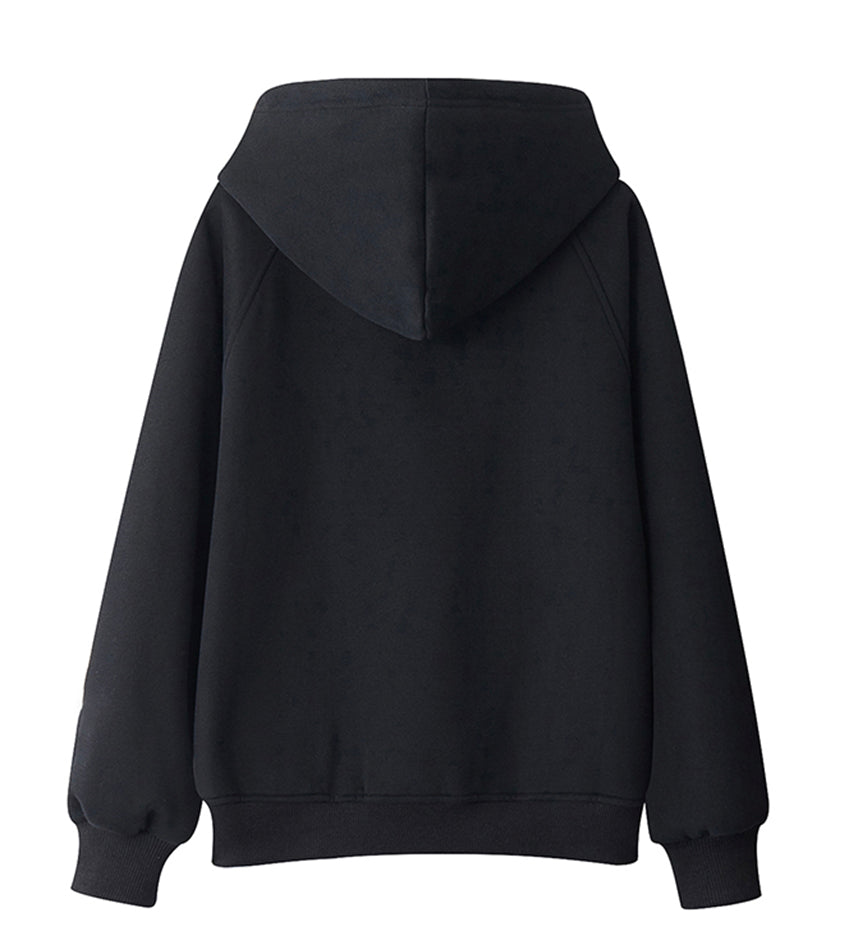 Hoodie lose plus Fleecetop 233