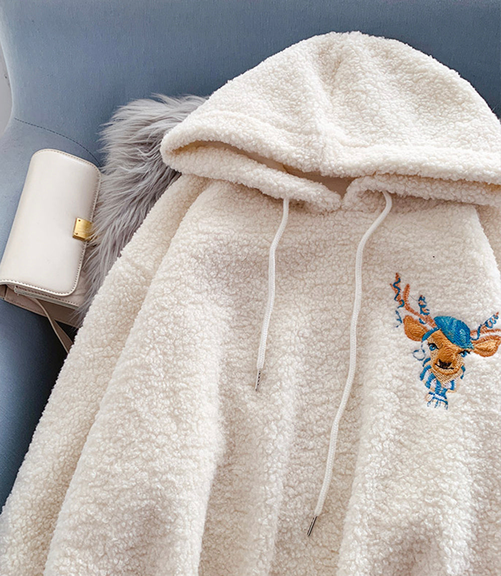 Süßer Hoodie aus Lammwolle 217