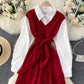 Lovely knitted patchwork dress  184