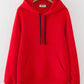 Hoodie simple loose plus fleece top  231