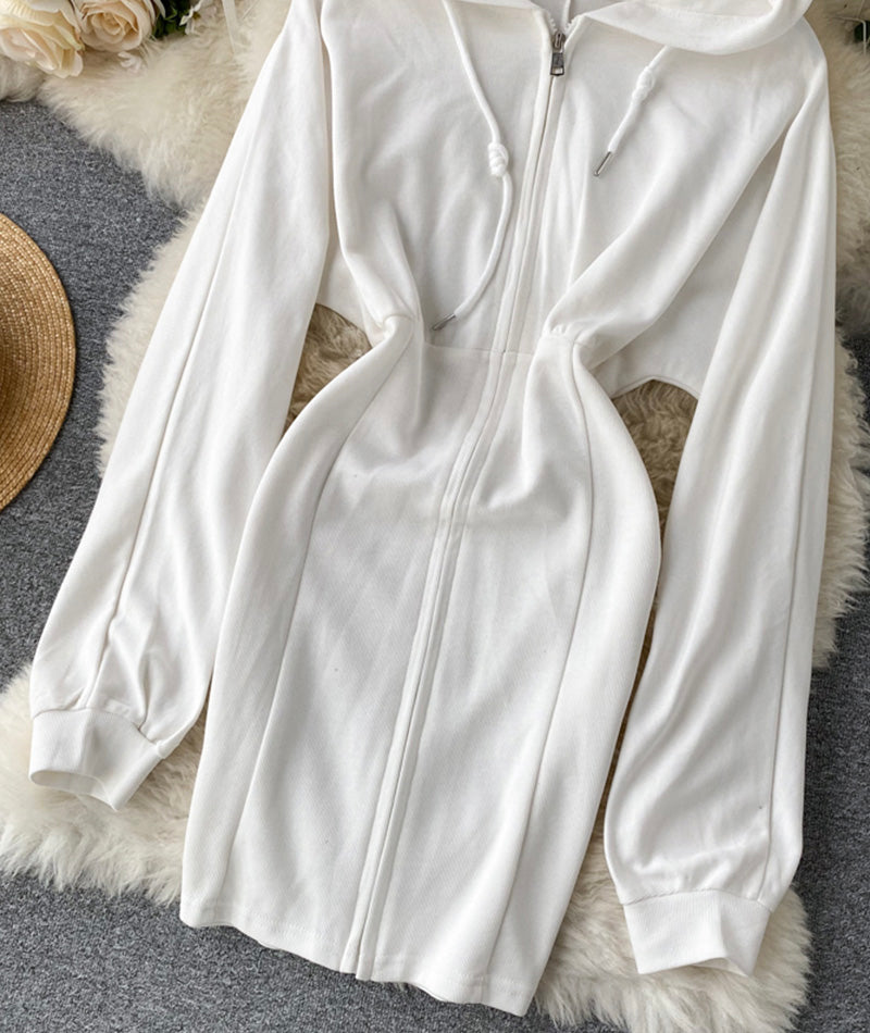 Cute hoodie casual dress  240