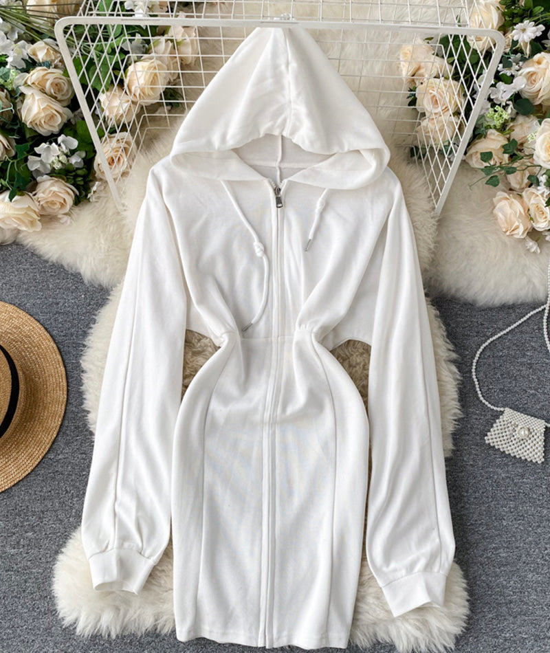 Cute hoodie casual dress  240
