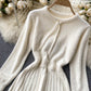 Sweater A line long sleeve sweater dress  177