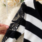 Sexy long sleeve knitted sweater lace panel sweater  191