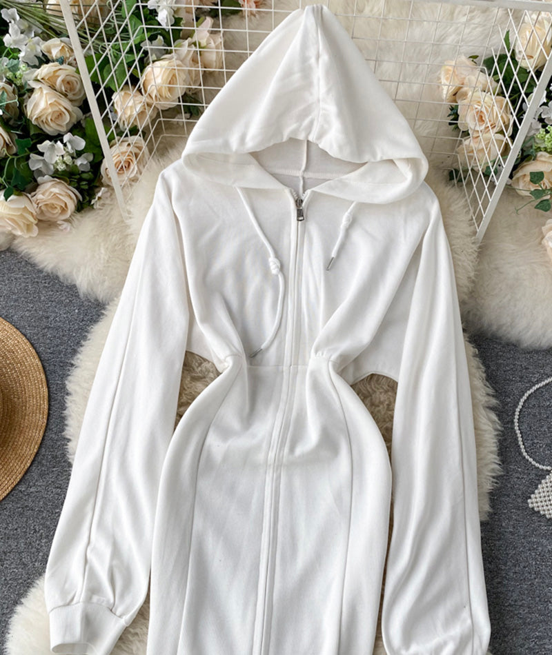 Cute hoodie casual dress  240